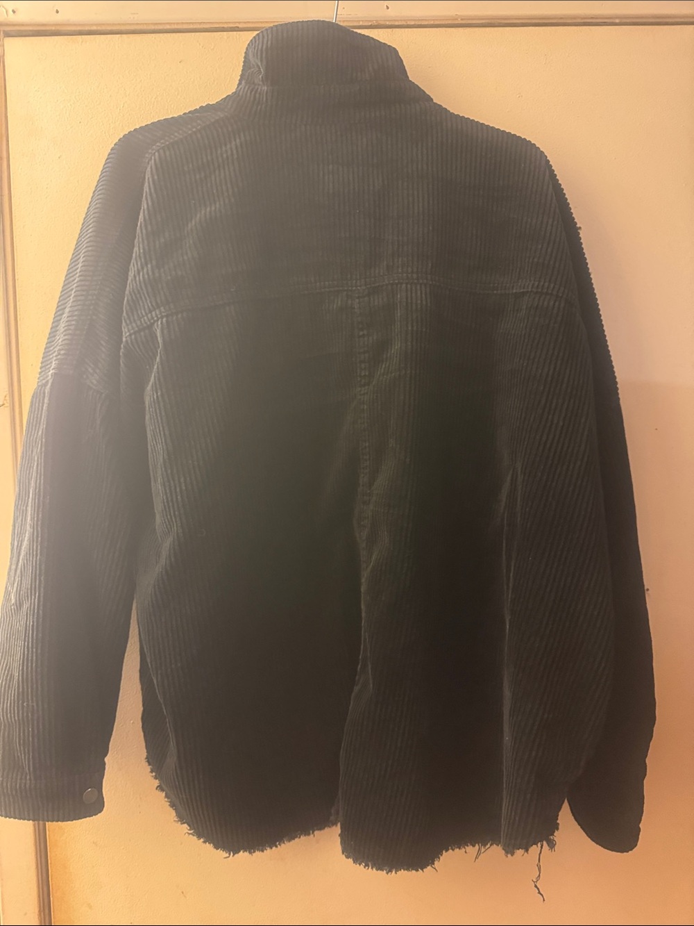 Zara Dark Navy Corduroy Oversized Shacket - Picture 5 of 6